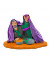 Tradineur - Figura de pastor tendido para belén navideño 9 x 6 x 5,5 cm, durexina, pastor acostado, figura decorativa nacimiento