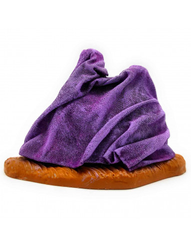 Tradineur - Figura de pastor tendido para belén navideño 9 x 6 x 5,5 cm, durexina, pastor acostado, figura decorativa nacimiento