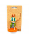 Tradineur - Figura de pescador para belén navideño 8 cm, durexina, figura decorativa nacimiento, pesebre, navidad, decoración tr