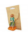 Tradineur - Figura de pescador para belén navideño 8 cm, durexina, figura decorativa nacimiento, pesebre, navidad, decoración tr