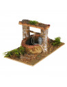 Tradineur - Pozo, noria o puente para belén navideño 7,5 x 15,5 x 9 cm, resina, figuras para nacimiento, pesebre, navidad, decor