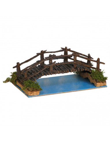 Tradineur - Pozo, noria o puente para belén navideño 7,5 x 15,5 x 9 cm, resina, figuras para nacimiento, pesebre, navidad, decor