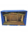 Tradineur - Cueva rústica de corcho 20 x 37 x 18 cm para figuras del nacimiento de 8-12 cm, portal, pesebre para belén navideño,