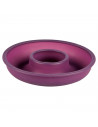 Tradineur - Molde savarin de silicona coleccion violett 25 x 5 cm. Recipiente repostería, cocina, apto para horno, microondas y