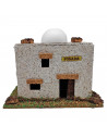 Tradineur - Posada mora de corcho y resina para belén navideño 12 x 15,5 x 9 cm, casa, taberna decorativa de pueblo, aldea para