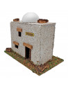 Tradineur - Posada mora de corcho y resina para belén navideño 12 x 15,5 x 9 cm, casa, taberna decorativa de pueblo, aldea para