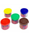 Jovi - Pintura de dedos 35 ml, 5 uds, botes de pintura lavable para niños, colores intensos, secado rápido, aplicación directa,