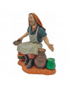 Tradineur - Figura de alfarero para belén navideño 11 x 9,5 x 5,5 cm, durexina, figura artesano decorativa nacimiento, pesebre,