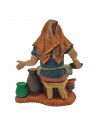 Tradineur - Figura de alfarero para belén navideño 11 x 9,5 x 5,5 cm, durexina, figura artesano decorativa nacimiento, pesebre,