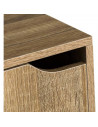 Estantería con 4 estantes y 2 puertas de madera MDF marrón 119 x 30 x 29 cm, mueble almacenamiento para oficina, dormitorio, sal