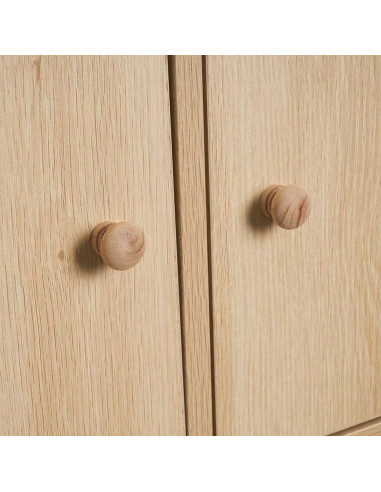 Aparador con 4 puertas y patas, madera MDF, 70 x 35 x 78,6 cm, mueble almacenamiento para dormitorio, salón, mobiliario de almac