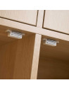 Aparador con 4 puertas y patas, madera MDF, 70 x 35 x 78,6 cm, mueble almacenamiento para dormitorio, salón, mobiliario de almac