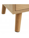 Aparador con 4 puertas y patas, madera MDF, 70 x 35 x 78,6 cm, mueble almacenamiento para dormitorio, salón, mobiliario de almac