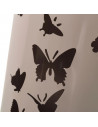 Paragüero metálico redondo diseño de mariposas 49 x 19,5 cm, estilo moderno, soporte para paraguas con recipiente de plástico, i