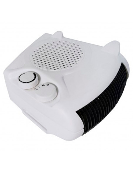 Tradineur - Calefactor küken horizontal y vertical 2000 W, calefactor de aire eléctrico de baño, termostato regulable, 2 niveles
