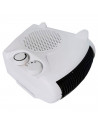 Tradineur - Calefactor küken horizontal y vertical 2000 W, calefactor de aire eléctrico de baño, termostato regulable, 2 niveles