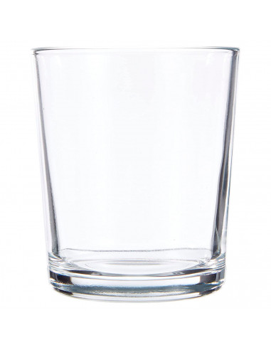 Tradineur - Set de 6 vasos de cristal 295 ml, modelo París, juego de vasos clásicos para agua, bebidas, 8 x 9 cm, resistentes, l