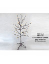 Árbol decorativo con bolas, 150 luces LED, luz cálida, uso exterior, 8 funciones, 180 cm, metal y plástico, decoración de navida