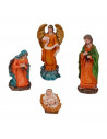 Set de 10 figuras del nacimiento para belén 14 cm, resina, niño Jesús, virgen María, José, buey, mula, reyes magos... figuras de