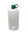 Tanque de agua 10 litros con grifo, 35 x 15 x 29 cm, bidón, garrafa, jarra, dispensador de agua, bebidas, recipiente, contenedor