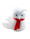 Buho decorartivo de espuma blanco, 13 x 15 x 9 cm, muñeco original, adorno colgante de navidad, decoración festiva salón, dormit