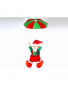 Elfa en paracaídas de 54 cm, muñeco decorativo de navidad, regalo original, decoración festiva salón, dormitorio, balcón, ventan