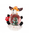 Bola de nieve de cristal con figura de resina 7,5 x 7 x 6 cm, globo de nieve, decoración del hogar, adorno, regalo, coleccionabl