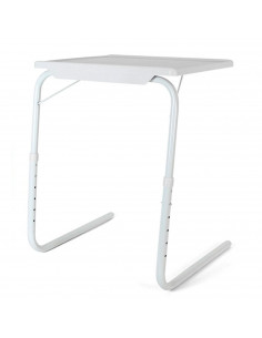 Mesa auxiliar plegable ajustable 52 x 40 x 72 cm, regulable en inclinación y altura, mesa multifuncional ligera, ideal para come
