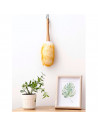 Plumero de lana y mango de bambú 49 cm, mango de madera con cordón, plumero atrapapolvo reutilizable, quitar el polvo, telas de