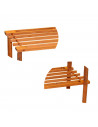 Tradineur - Zapatero de madera 2 niveles, estantería, mueble zapatero de madera 2 alturas multiuso, soporte para zapatos - 63 x