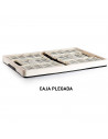 Tradineur - Caja plegable de plástico 32 litros, 22,5 x 47,2 x 34,5 cm, peso máximo 18 kg, caja, contenedor con asas para transp