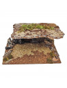 Tradineur - Cueva de corcho para figuras del nacimiento de 8-10 cm, portal, pesebre para belén navideño 11 x 24 x 13 cm, figura