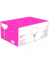 Tradineur - Set de 6 copas de champagne de cristal, 235 ml, modelo Misket, juego de copas clásicas con tallo fino 9,5 x 13,5 cm
