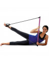 Tradineur - Barra de pilates con bandas de resistencia, barra fitness portátil con enganches para los pies, ejercicio en casa, y