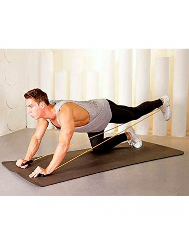 Banda elástica de resistencia para ejercitar piernas y brazos, 13,5 kg, multifunción, para yoga, fitness, cuerda de ejercicio pa