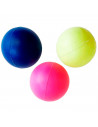 Tradineur - Set de 3 pelotas de goma para palas de playa, diámetro 4 cm, bolas de repuesto actividades al aire libre, colores al