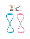 Banda elástica de fitness para ejercitar piernas y brazos, multifunción, para yoga, estiramientos, cuerda, goma de ejercicio par