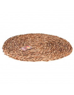 Salvamantel de mimbre redondo 40 cm, grosor 1,5 cm, soporte protector de mesa y encimera  para ollas calientes, cacerolas, sarte