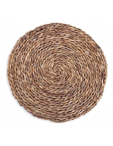 Salvamantel de mimbre redondo 40 cm, grosor 1,5 cm, soporte protector de mesa y encimera  para ollas calientes, cacerolas, sarte