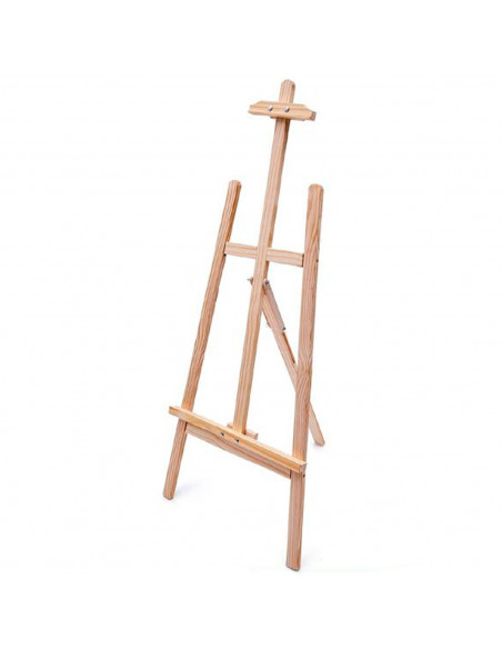 Tradineur - Caballete de madera de 150 cm para pintura, regulable en altura e inclinación, soporte de lienzos para pintar al óle