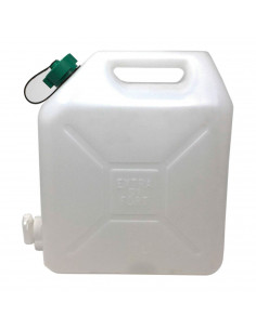 Tanque de agua 15 litros con grifo, 38 x 16 x 32 cm, bidón, garrafa, jarra, dispensador de agua, bebidas, recipiente, contenedor