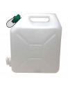Tanque de agua 15 litros con grifo, 38 x 16 x 32 cm, bidón, garrafa, jarra, dispensador de agua, bebidas, recipiente, contenedor