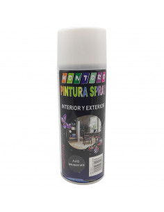 Montoro - Bote de pintura en spray A48 gris negro mate 400 ml, válido para multitud de superficies de interior y exterior, pintu
