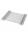 Salvamantel extensible de 23 a 38 cm de acero inoxidable, salvamanteles metálico para ollas, sartenes, bandejas, fuentes de horn