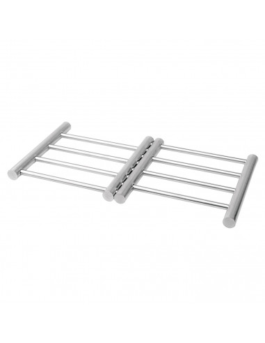 Salvamantel extensible de 23 a 38 cm de acero inoxidable, salvamanteles metálico para ollas, sartenes, bandejas, fuentes de horn