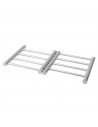Salvamantel extensible de 23 a 38 cm de acero inoxidable, salvamanteles metálico para ollas, sartenes, bandejas, fuentes de horn