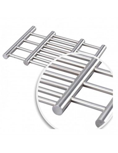 Salvamantel extensible de 23 a 38 cm de acero inoxidable, salvamanteles metálico para ollas, sartenes, bandejas, fuentes de horn