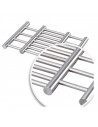 Salvamantel extensible de 23 a 38 cm de acero inoxidable, salvamanteles metálico para ollas, sartenes, bandejas, fuentes de horn