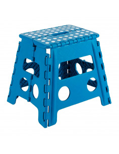 Tradineur - Taburete plegable infantil de pvc multiusos 32,5 x 28,5 x 21,5 cm, banqueta, asiento de plástico resistente para niñ