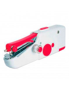 Máquina de coser portátil manual a pilas con accesorios, máquina coser a mano para principiantes, fácil de usar, puntada rápida,